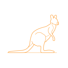 Animals Marsupials Agile Wallaby Vinyl Cutting Svg File, Free Vectors File